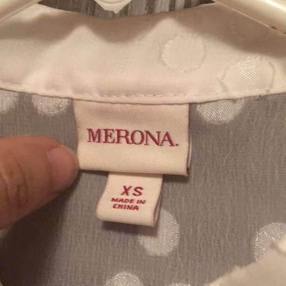 Sheer Button up polkadot Tank top blouse - Picture 6 of 8